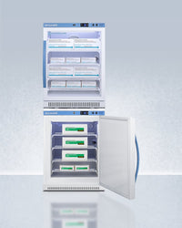 Accucold - ARG6PV-AFZ5PVBIADASTACK - 24" Wide Performance Series All-Refrigerator/All-Freezer Combination