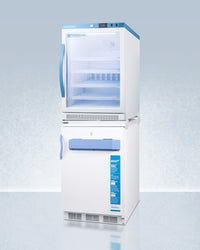 Accucold - ARG6PV-VT65MLSTACKMED2 - 24" Wide All-Refrigerator/All-Freezer Combination
