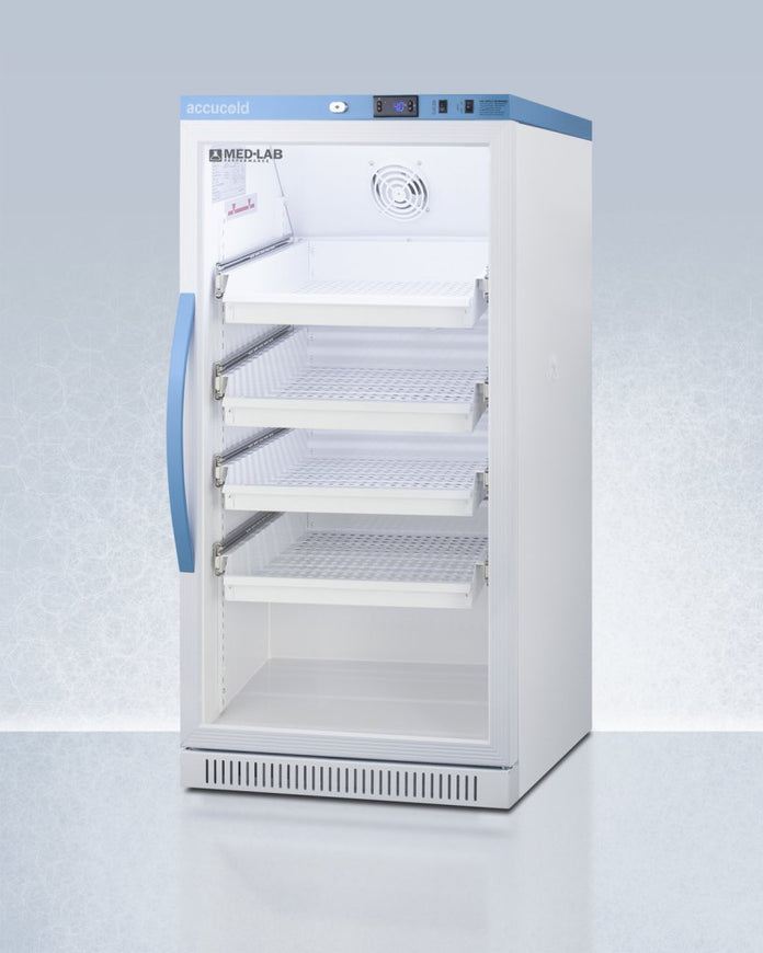 Accucold - ARG8MLDR - 8 Cu. Ft. Upright Laboratory Refrigerator with Removable Drawers