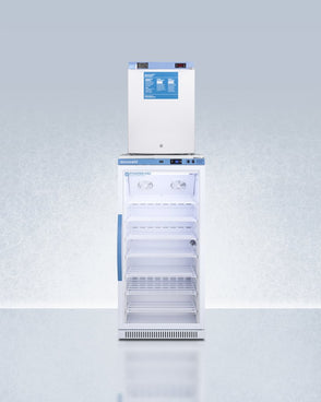 Accucold - ARG8PV-FS30LSTACKMED2LHD - 24" Wide All-Refrigerator-All-Freezer Combination, Left Hand Door