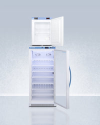 Accucold - ARG8PV-FS30LSTACKMED2 - 24" Wide All-Refrigerator/All-Freezer Combination