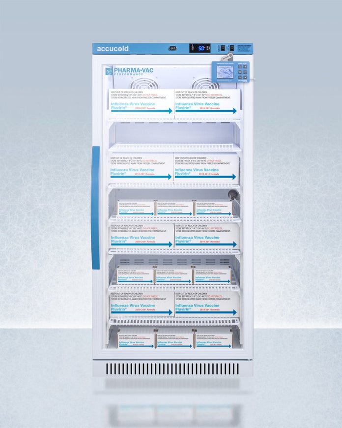 Accucold - ARG8PVDL2BLHD - 8 Cu.Ft. Upright Vaccine Refrigerator, Left Hand Door