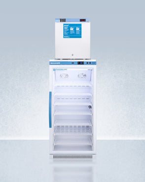 Accucold - ARG8PV-FS24LSTACKMED2 - 24" Wide All-Refrigerator/All-Freezer Combination