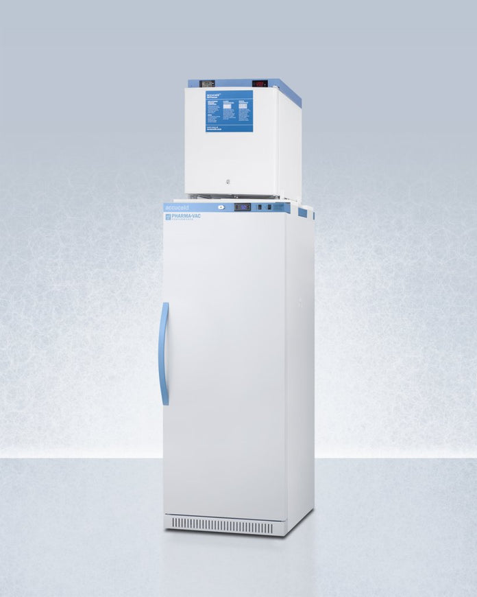 Accucold - ARS12PV-FS24LSTACKMED2 - 24" Wide All-Refrigerator-All-Freezer Combination
