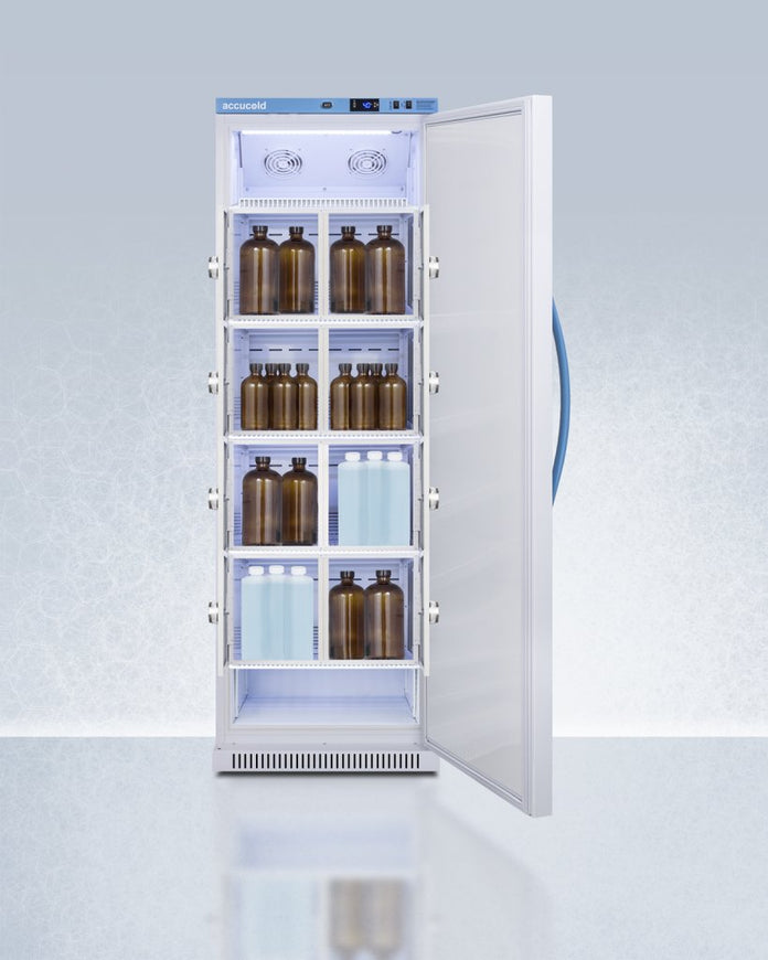 Accucold - ARS15MLLOCKER - 15 Cu. Ft. Upright Laboratory Refrigerator with Interior Lockers