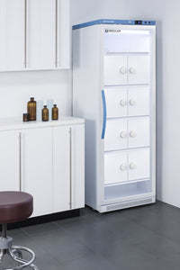 Accucold - ARG15MLLOCKER - 15 Cu.Ft. Upright Laboratory Refrigerator with Interior Lockers