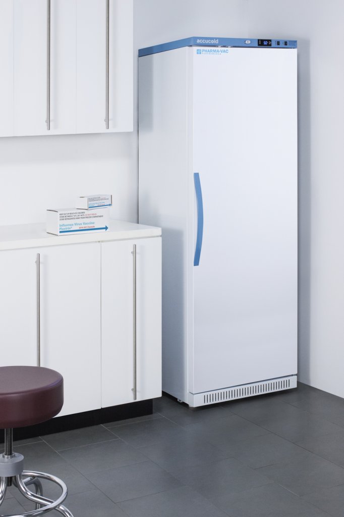 Accucold - ARS15PVLOCKER - 15 Cu. Ft. Upright Vaccine Refrigerator with Interior Lockers