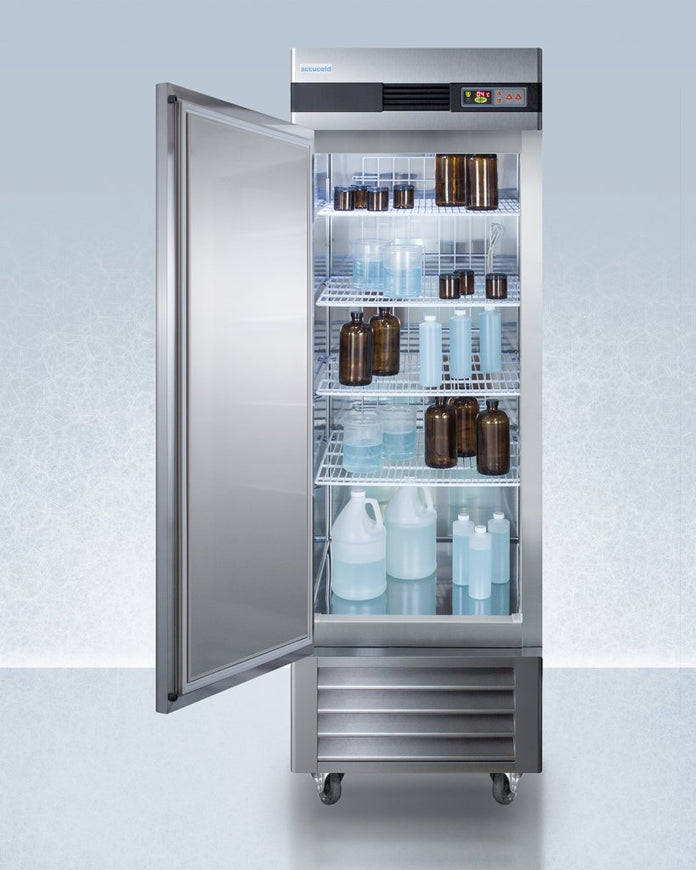 Accucold - ARS23MLLHPHI - 23 Cu.Ft. Upright Pharmacy Refrigerator, Probe Hole