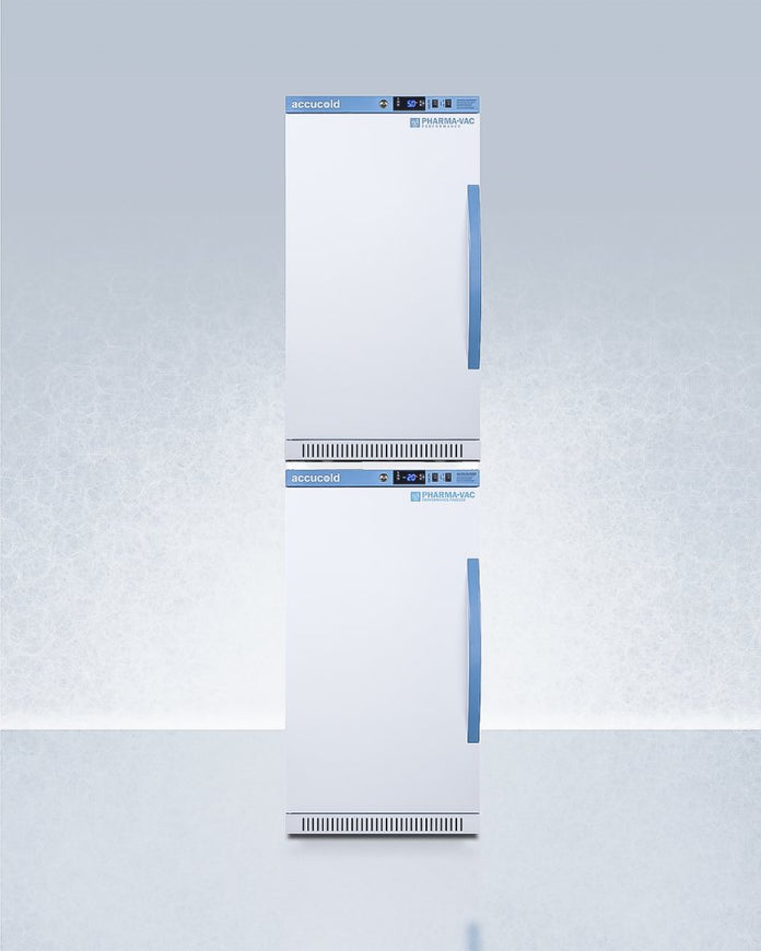 Accucold - ARS32PVBIADA-AFZ2PVBIADASTACKLHD - 20" Wide Performance Series All-Refrigerator/All-Freezer Combination