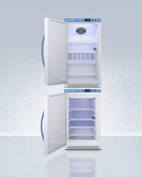Accucold - ARS32PVBIADA-AFZ2PVBIADASTACKLHD - 20" Wide Performance Series All-Refrigerator/All-Freezer Combination