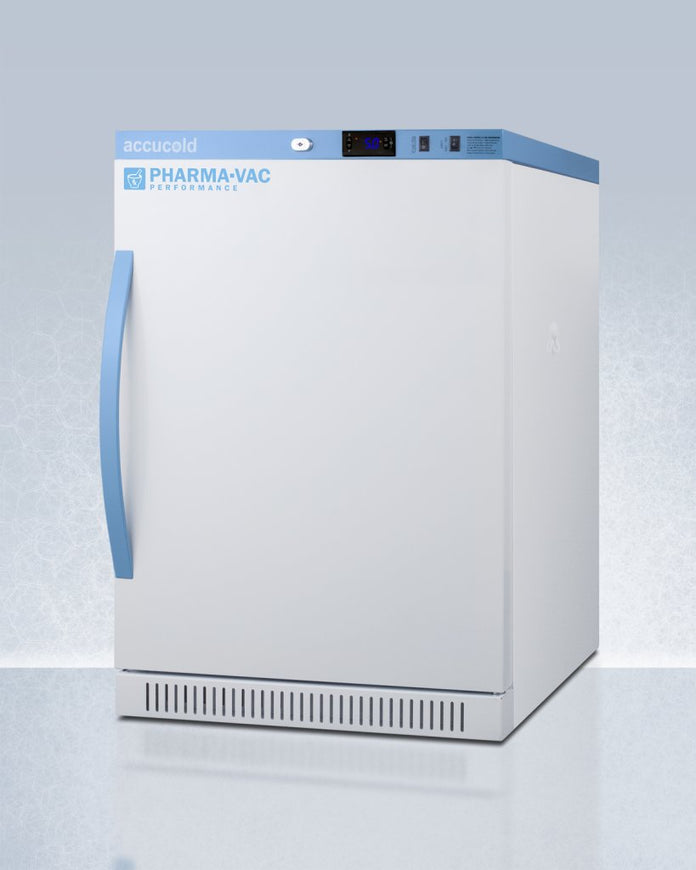 Accucold - ARS6PVDRLHD - 6 Cu.Ft. ADA Height Vaccine Refrigerator with Removable Drawers, Left Hand Door