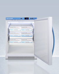 Accucold - ARS6PVDRLHD - 6 Cu.Ft. ADA Height Vaccine Refrigerator with Removable Drawers, Left Hand Door