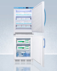 Accucold - ARS6PV-VT65MLSTACKMED2 - 24" Wide All-Refrigerator/All-Freezer Combination