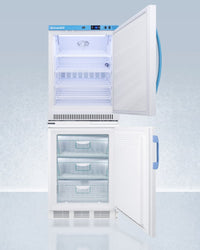 Accucold - ARS6PV-VT65MLSTACKMED2 - 24" Wide All-Refrigerator/All-Freezer Combination