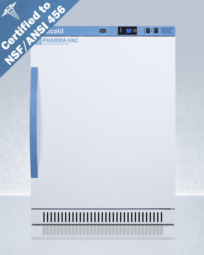 Accucold - ARS6PV456 - 6 Cu. Ft. ADA Height Vaccine Refrigerator, Certified to NSF/ANSI 456 Vaccine Storage Standard