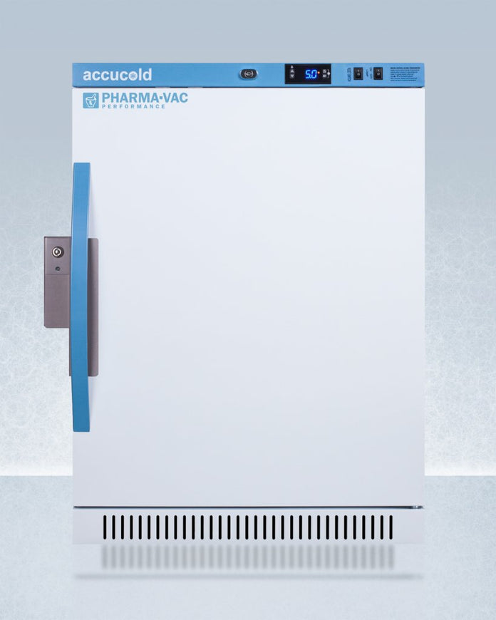 Accucold - ARS6PV-CRTLHD - 6 Cu.Ft. ADA Height Upright Controlled Room Temperature Cabinet, Left Hand Door