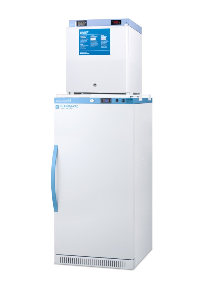 Accucold - ARS8PV-FS24LSTACKMED2 - 24" Wide All-Refrigerator/All-Freezer Combination