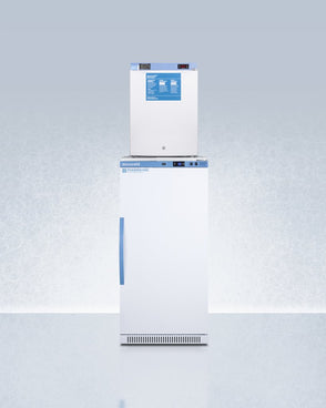 Accucold - ARS8PV-FS30LSTACKMED2LHD - 24" Wide All-Refrigerator-All-Freezer Combination, Left Hand Door
