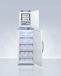 Accucold - ARS8PV-FS30LSTACKMED2LHD - 24" Wide All-Refrigerator-All-Freezer Combination, Left Hand Door