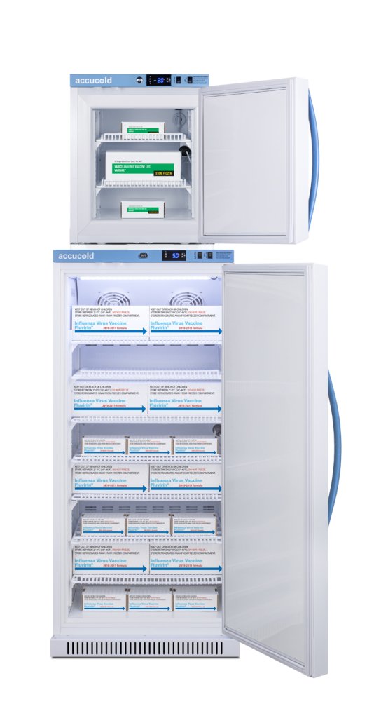 Accucold - ARS8PV-AFZ1PVSTACK - 24" Wide Performance Series All-Refrigerator/All-Freezer Combination