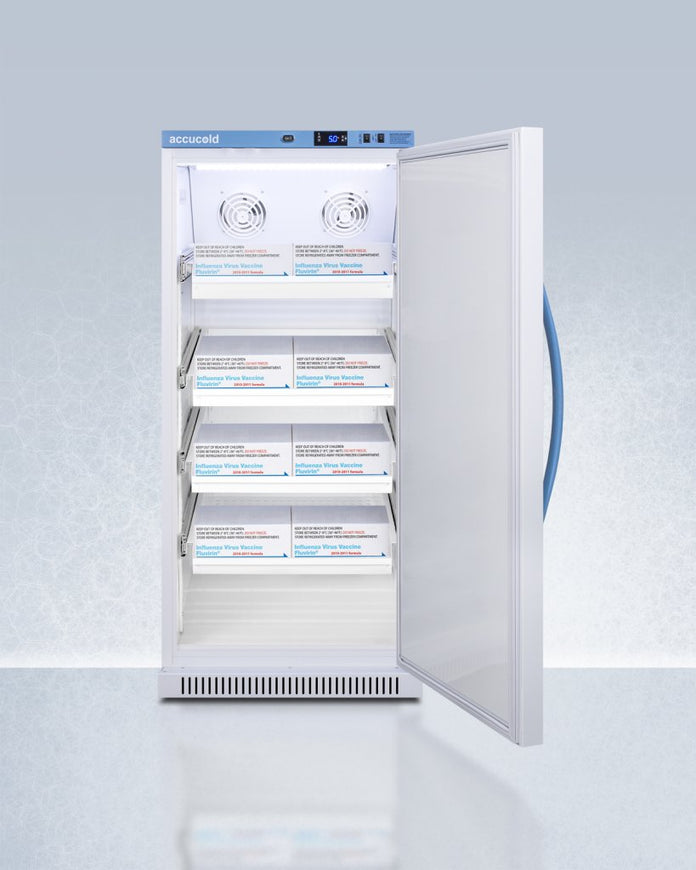 Accucold - ARS8PVDRLHD - 8 Cu.Ft. Upright Vaccine Refrigerator with Removable Drawers, Left Hand Door