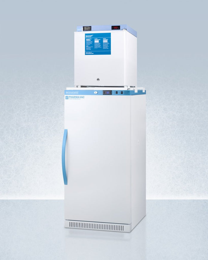 Accucold - ARSPV-FSLSTACKMED2 - 24" Wide All-Refrigerator/All-Freezer Combination