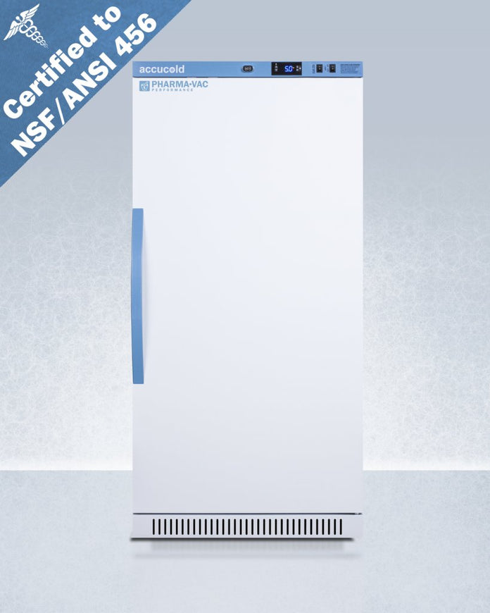 Accucold - ARS8PV456LHD - 8 Cu.Ft. Upright Vaccine Refrigerator, Certified to NSF-ANSI 456 Vaccine Storage Standard, Left Hand Door