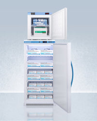 Accucold - ARS8PV-FS24LSTACKMED2LHD - 24" Wide All-Refrigerator-All-Freezer Combination, Left Hand Door