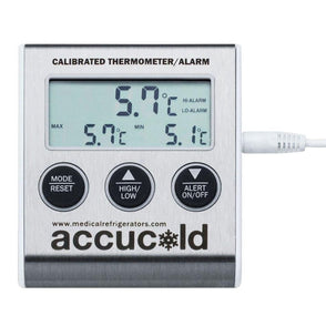 Accucold - TT - NIST Calibrated Thermometer with High-Low and Current Temperature Readout