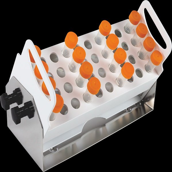 Crystal Industries - IS-A21 - Adjustable Angle Tube Rack, Holds 40 Tubes x ø16mm