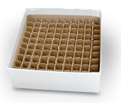 PHCbi - B2C-S100 - 2" Fiberboard Box with 100 Cell Divider