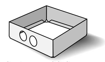 Custom Biogenic Systems - B2SL - Large Stainless Steel Box, 2" High