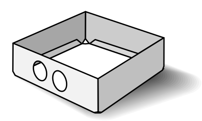 Custom Biogenic Systems - B2S - Standard Stainless Steel Box, 2" High