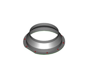 Baker - 12" to 10" Exhaust Transition Collar for SG