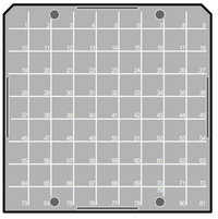 Custom Biogenic Systems - B2P100 - Polypropylene Box, Including 100-Place Divider for Storing 1.2 & 2.0ml Vials, Temp Range -196°C