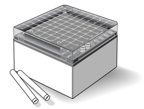 Custom Biogenic Systems - B5P81 - Box, Polycarbonate Including 81-Place Divider