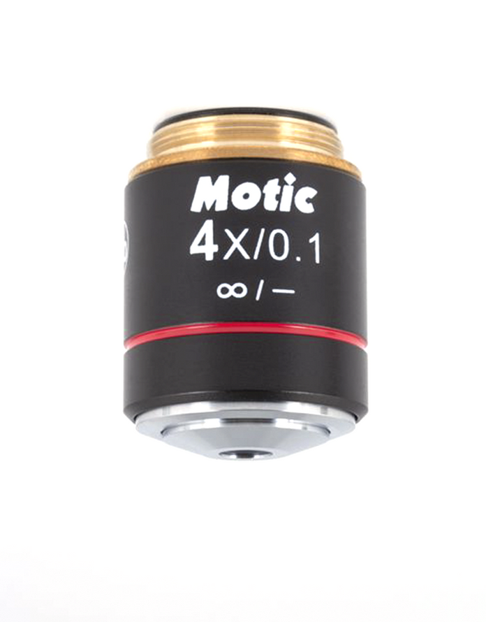 Motic Instruments - 1101001703211 - CCIS EC Plan Achromat Objective 4X/0.1