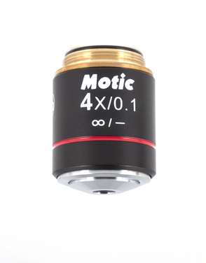 Motic Instruments - 1101001703211 - CCIS EC Plan Achromat Objective 4X/0.1