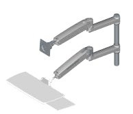 Baker - 45358 - Ergotron Monitor and Keyboard Arm Mount