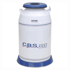 Custom Biogenic Systems - CB402L - Series 4002 Classic Cryosystem, Cryosystem 2000 Rack, 10-Shelf, for 2" High Boxes, Roller Base, 110V Alarm Stainless Steel, with Locking Rod