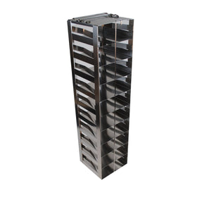 CF-10-2-S - Vertical Rack for 2" Boxes with Spring Lock, Holds 10 Boxes