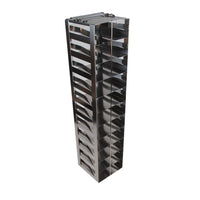Crystal Industries - CF-11-2-S - Vertical Rack for 2" Boxes with Spring Lock, Holds 11 Boxes