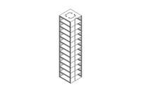 Crystal Industries - CF-12-2 - Vertical Rack for 2" Boxes, Holds 12 Boxes