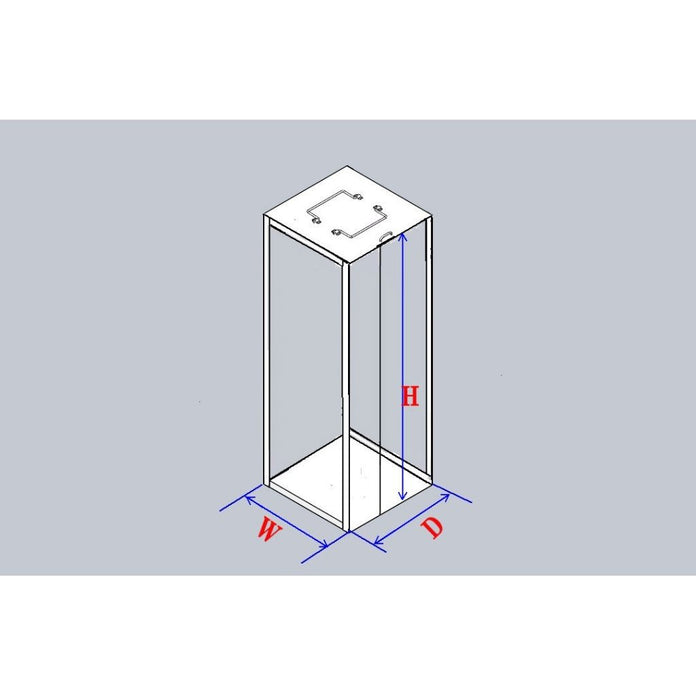 Crystal Industries - CFA-11-2 - Aluminum Vertical Rack for 2" Boxes, Holds 11 Boxes