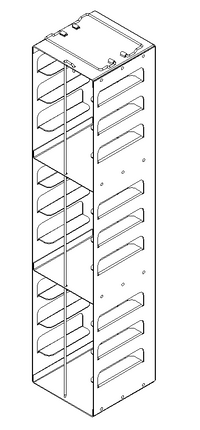 Crystal Industries - CFA-2 - Aluminum Vertical Rack for 2" Boxes