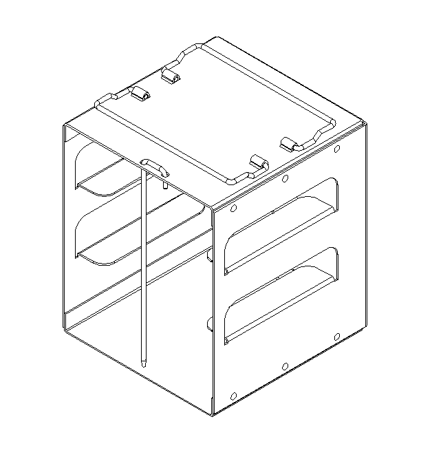 Crystal Industries - CFA-2 - Aluminum Vertical Rack for 2" Boxes