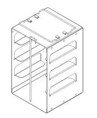 Crystal Industries - CFA-2 - Aluminum Vertical Rack for 2" Boxes