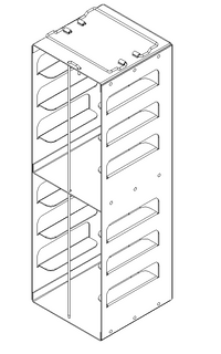 Crystal Industries - CFA-2 - Aluminum Vertical Rack for 2" Boxes