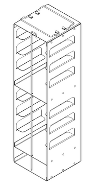Crystal Industries - CFA-2 - Aluminum Vertical Rack for 2" Boxes