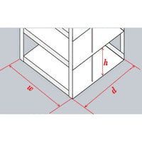 Crystal Industries - CFML-12 - Vertical Rack for SBS Formatted Boxes, Holds 12 Boxes